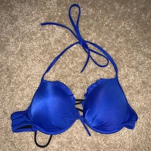 Blue push up Victoria’s Secret swim top